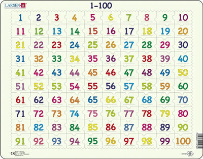 Selecta Larsen spielen Puzzle Lederberechnungsnummern 1-100, 100..