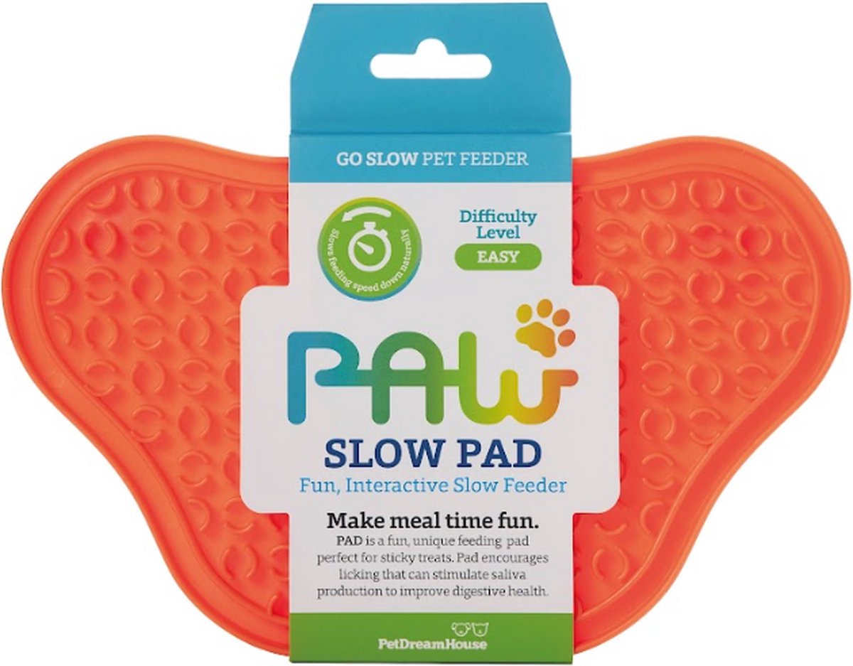Petdreamhouse Pfotenleckpad orange – Pfotenleckpad blau – Leckmatte für Hunde – Bereicherung – Entspannung für Hunde