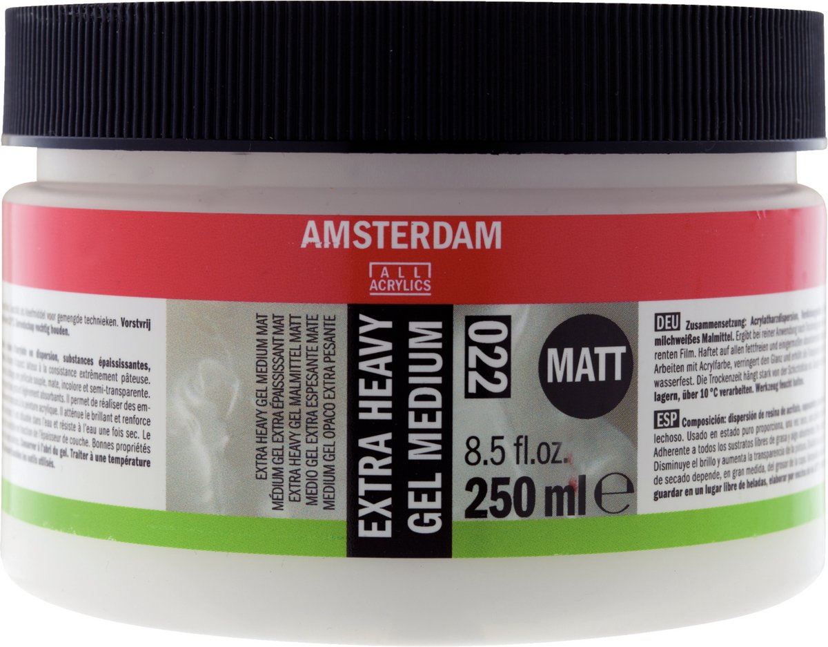Amsterdam extra schweres Gel mittelmatt 022 Glas 250 ml
