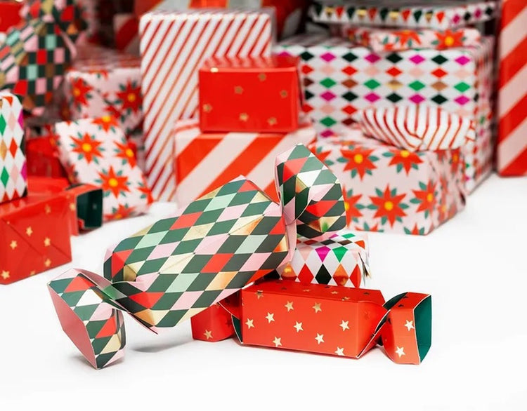 Partydeco Geschenkboxen Süßigkeiten Weihnachtssüßigkeiten - Geschenkverpackung - 7 x 27 Zentimeter 9 x 47 Zentimeter