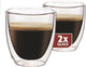 Maxxo kleine Espressogläser - doppelwandig - 2 Stück