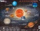 Larsen-Sonnensystem – Puzzle – Weltraum – Planeten und Astronomie – Lernpuzzle für Kinder – 70 Teile – hergestellt in Norwegen – zusätzliche Teile von 2,5 mm – Plateau mit fester Platte