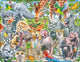 Larsen fröhliche afrikanische Tiere – Puzzle – Tiere – Afrika – Lernpuzzle für Kinder – 43 Teile – hergestellt in Norwegen – extra dicke 2,5 mm Teile – Tablett mit festem Rand