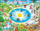 Larsen les saisons de l'année – Puzzle – Temps et Nature – Saisons et Mois – Puzzle éducatif pour enfants – 44 Teile – hergestellt in Norwegen – Teile mit extra épaisses de 2,5 mm – Plateau mit fester Platte