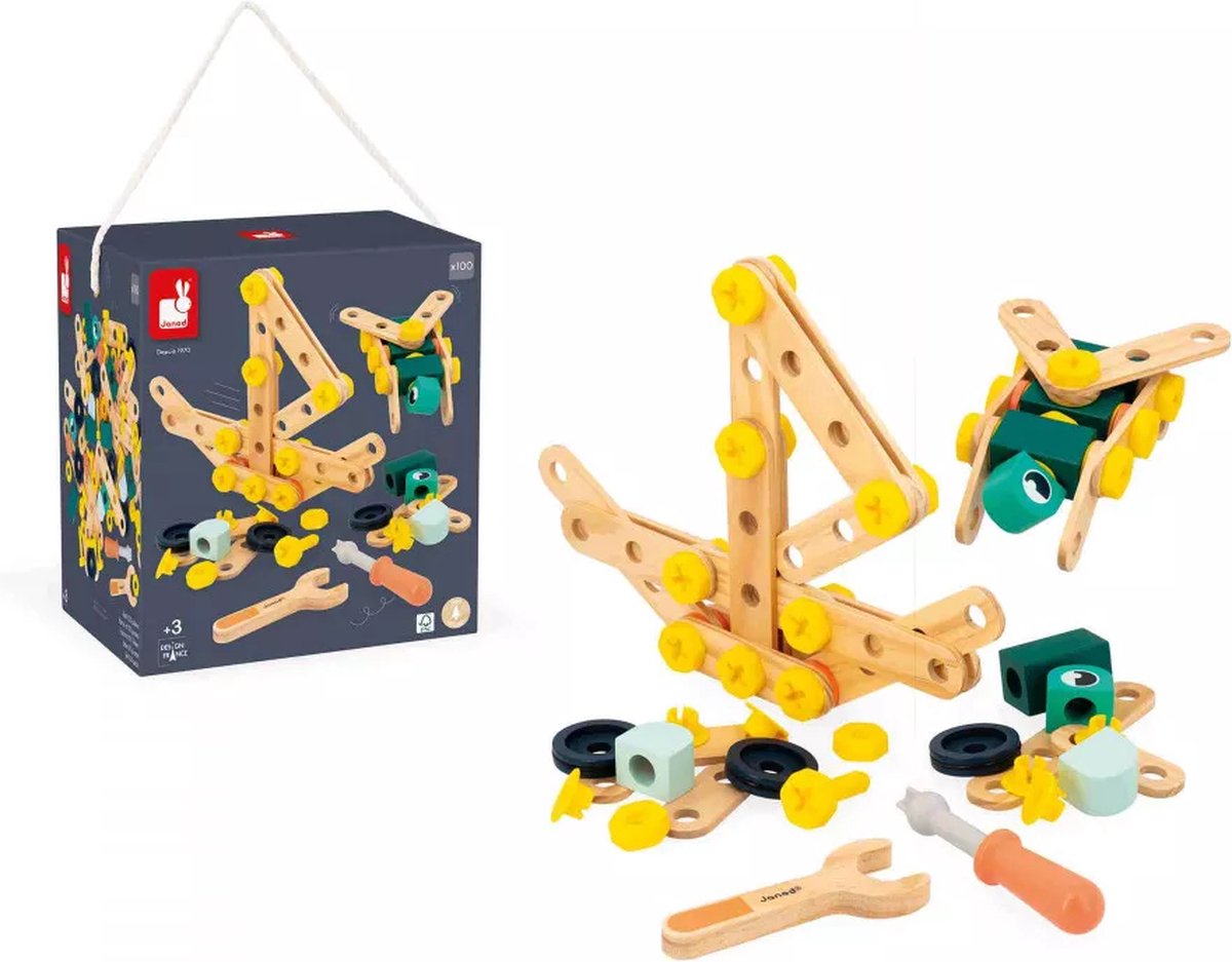 Janod – Brico'kids – Tonnenweise à 100 Stück