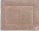 Jollein Laufstalldecke Baby – 75 x 95 cm – wolkige Rippe – Polyester – Milchkaffee