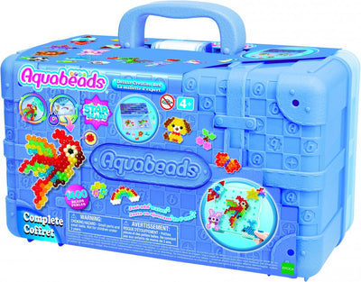 Aquabeads 31967 Künstler-Mitnahmekoffer inklusive Sortierfach – 1400 Perlen in 38 Farben – Komplettset