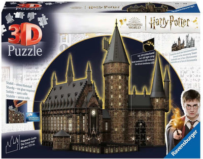 Ravensburger 3D -Puzzle Harry Potter Hogwarts Die Great Hall (Nachtausgabe), 540st.