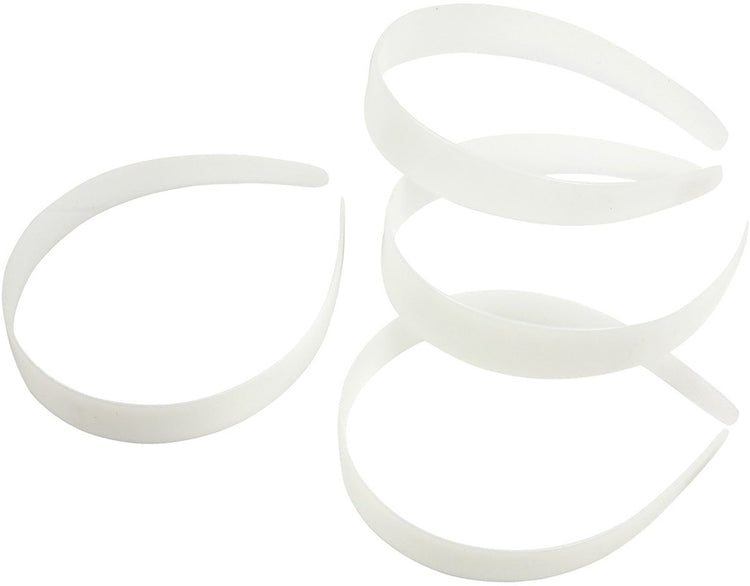 Creativ Company Haargummis, B: 25 mm, weiß, 5 Stück 1 Box