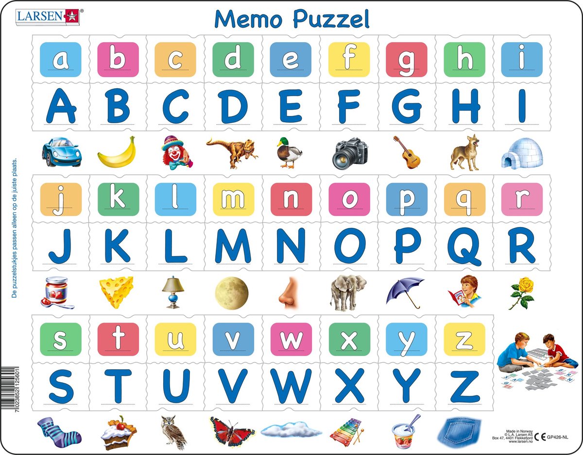 Selecta larsen memopuzel lernen zu lesen - das Alphabet mit Bildern, 52.