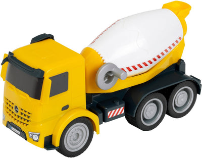 Klein Toys Mercedes Benz Arocs – Betonmischer – innen und außen – gelb – Maßstab 1:24 – Spielzeug