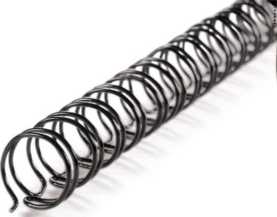 GBC-Drahtrücken 10 mm, 34 Ringe, A4, schwarz, Packung mit 100 Stück