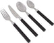 Bo-Camp - Besteckset - Edelstahl - 16-teilig - 4 Personen - Schwarz
