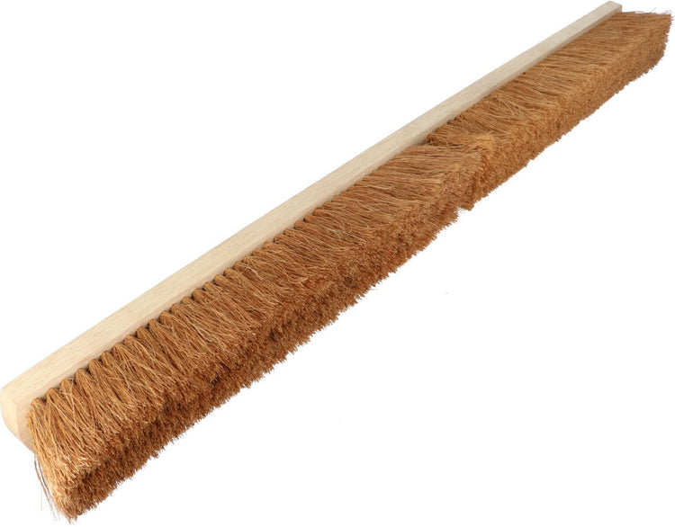 Markenloser Sans-Marque-Raumkehrer aus Kokosnussholz – effektiv auf glatten Böden – FSC-Gütesiegel – flaches Holz – Breite 100 cm