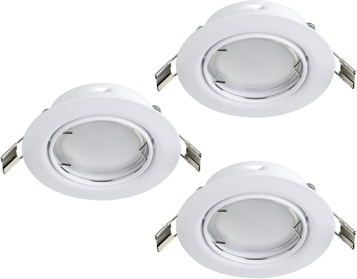 Eglo peneto - Einbaustrahler - LED - ø87mm. - weiß - Set mit 3 Spots - ausrichtbar