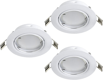 Eglo peneto - Einbaustrahler - LED - ø87mm. - weiß - Set mit 3 Spots - ausrichtbar