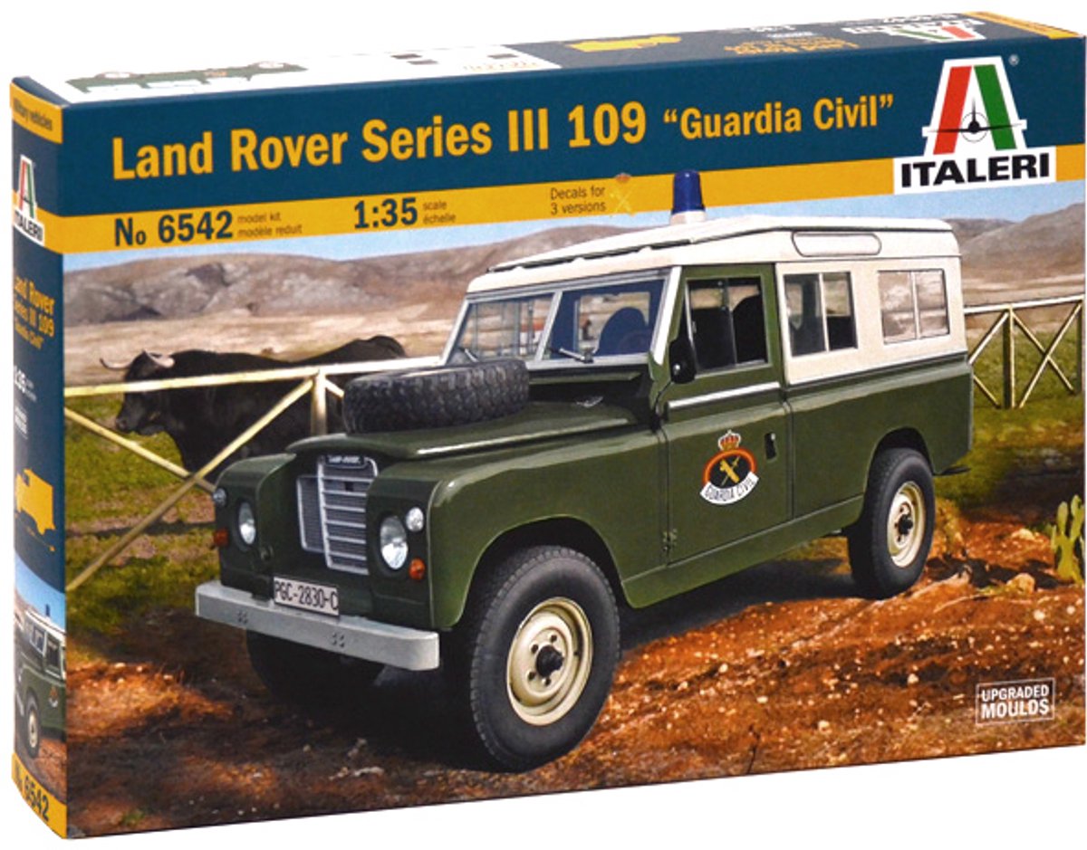 Italeri Modellbausatz Militärfahrzeuge – 6542 Land Rover Series III 109 – Guardia Civil – Kunststoff – 1:35 – Modellbausatz