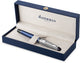 Waterman Expert Deluxe, Füllfederhalter, metallischer und blauer Lack mit palladiumbeschichteten Details, feine Feder mit Palladium