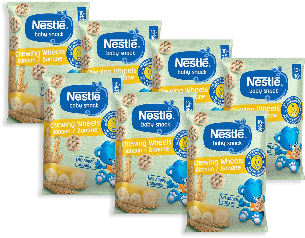 Nestlé Bio-Babysnack Kauräder Banane – 10+ Monate – 7 x 28 g