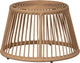 Holzfußhocker Alatna – Korbgeflecht – Natur – 33 x 43 x 43