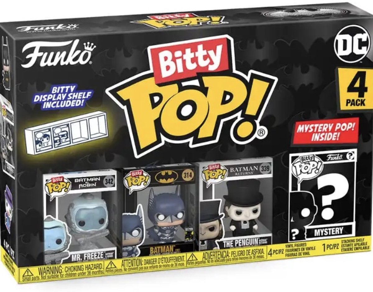 Funko Bitty Pop! - Mr. Freeze, Batman, der Pinguin Mystery Pop! von DC Batman