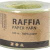 Creativ Company Paper Raffia Garn hellgrün, 100 m