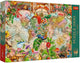 Trefl Puzzle Antike Weltkarte – 1000 Teile Lernkarton.