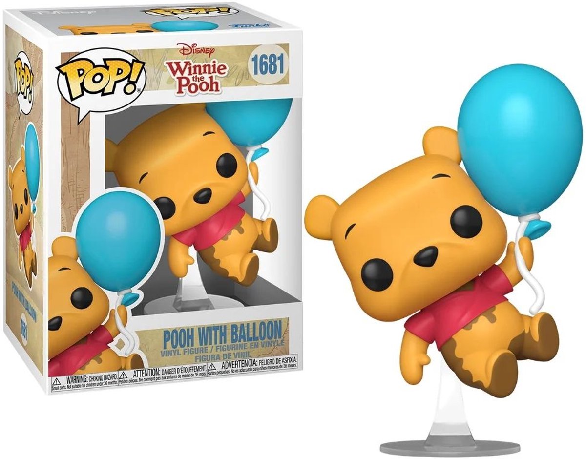 Funko winnie the pooh pooh with balloon vinyl figure 1681 unisex pop! - neutral - Standard