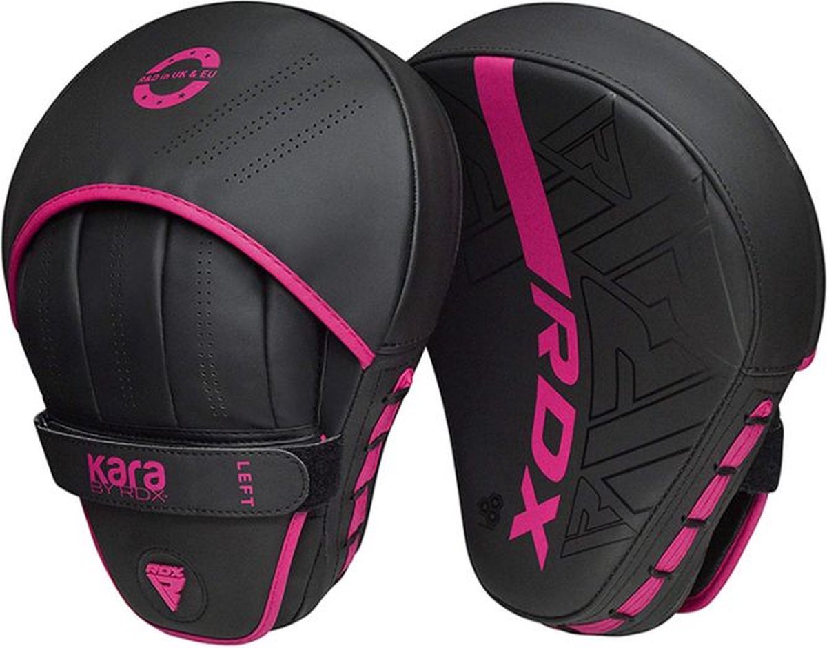 Rdx Sports F6 Kara Fokushandschuhe – Schlagpolster – Boxpolster – Fokuspolster – Rosa – Set