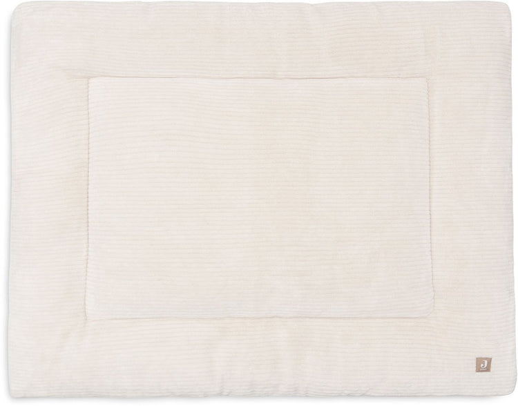 Jollein Laufstalldecke Baby – 75 x 95 cm – wolkige Rippe – Polyester – Haferflocken