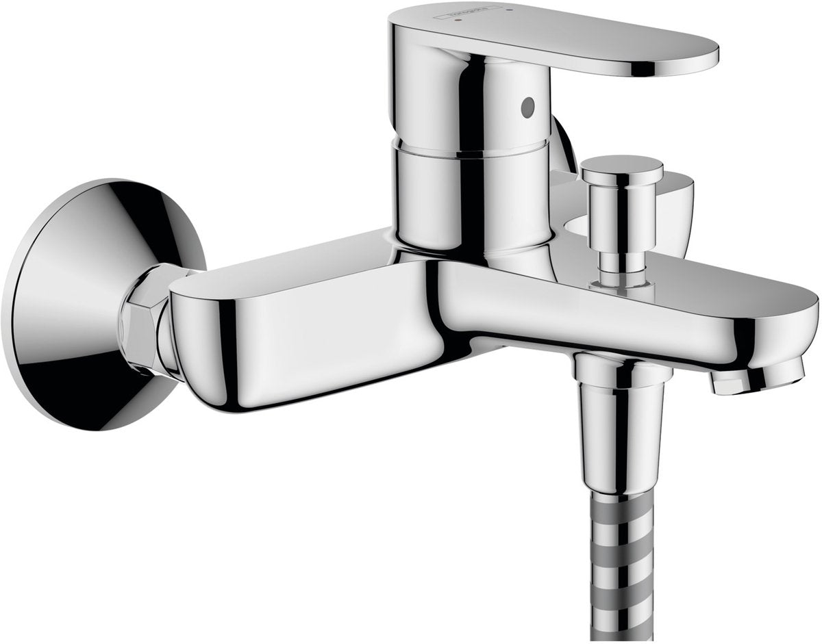 Hansgrohe Lack-Badewannenarmatur mit Chromhebel