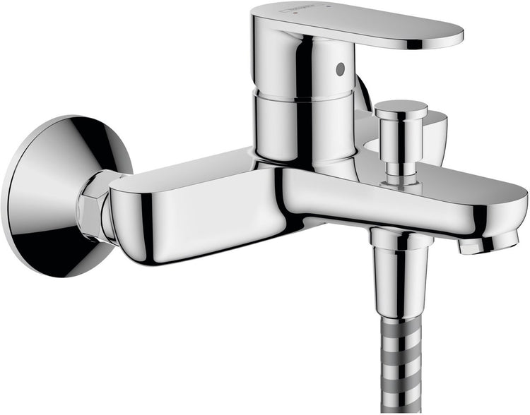 Hansgrohe Lack-Badewannenarmatur mit Chromhebel