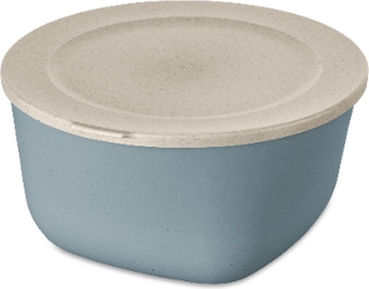 Koziol Futterbehälter, Schüssel mit Deckel, 4 l, Naturblumen blau, Bio-Bio-Rund - | Box anschließen