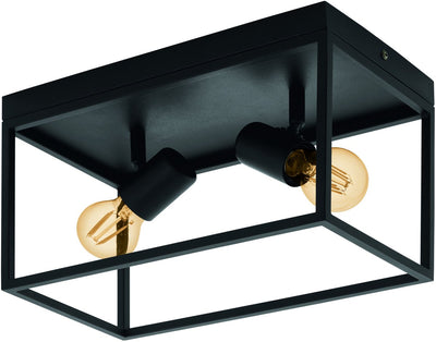 Eglo Silentina Deckenleuchte - E27 - 36 cm - Schwarz