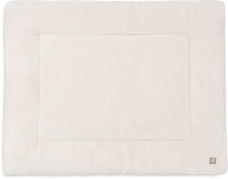 Jollein Laufstalldecke Baby – 75 x 95 cm – wolkige Rippe – Polyester – Haferflocken