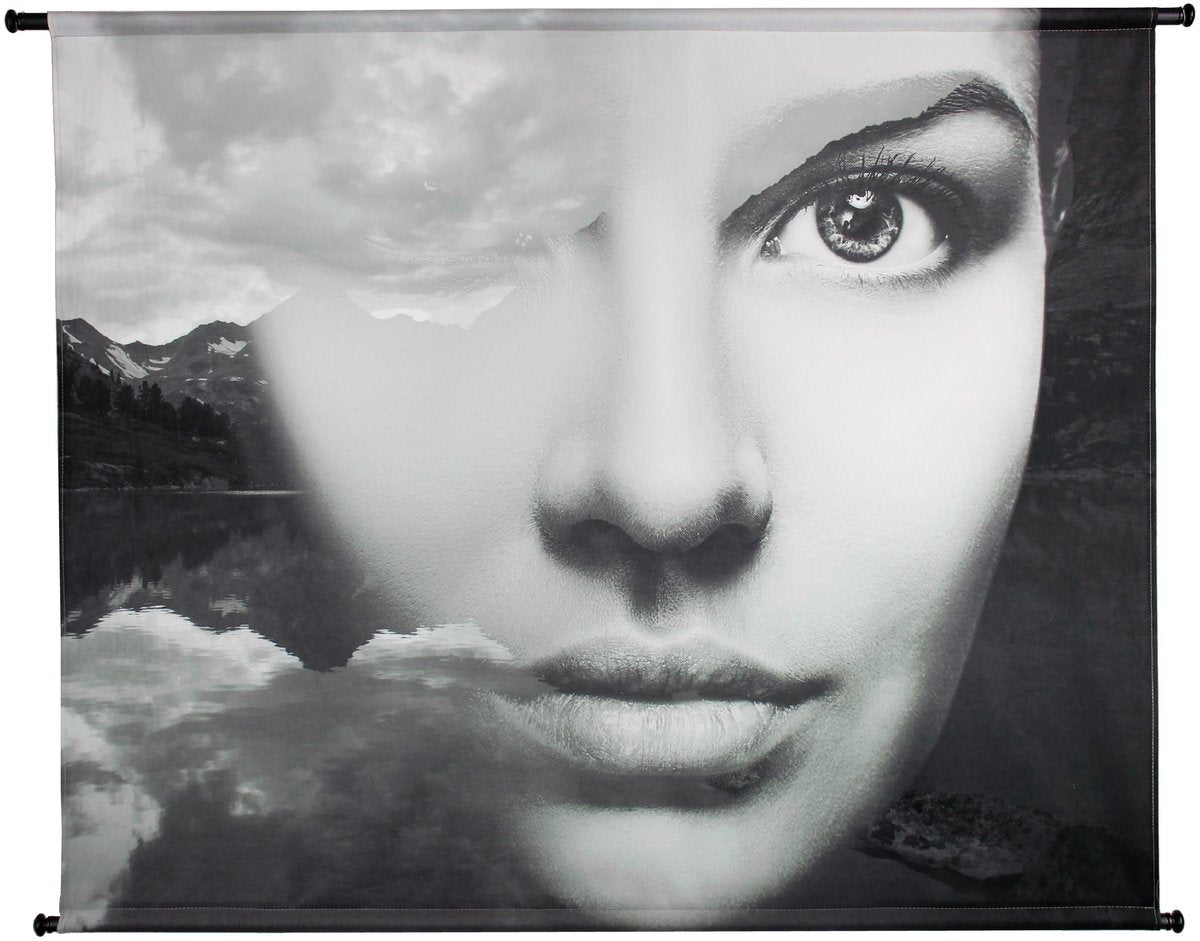 HD Collection Wandtuch Gesicht Berg 146x3x110cm