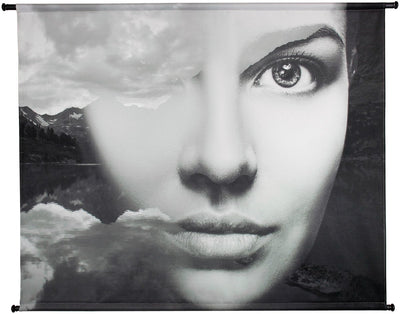 HD Collection Wandtuch Gesicht Berg 146x3x110cm