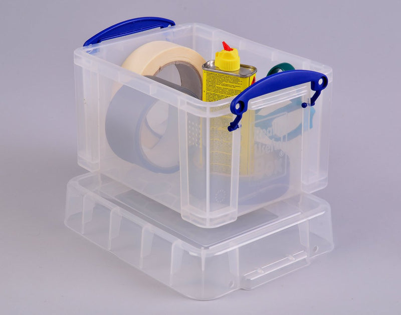 CD-Box, wirklich praktische Box aus Kunststoff, 245 x 180 x 160 mm, Deckel