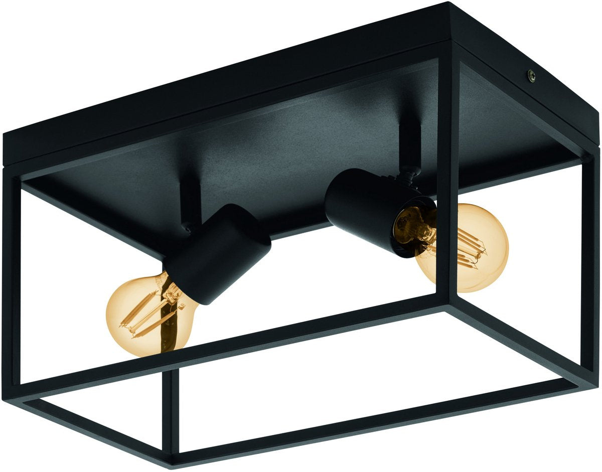 Eglo Silentina Deckenleuchte - E27 - 36 cm - Schwarz