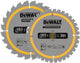 Dewalt 2x Kreissägeblatt | 165 x 20 mm x 24 t 36 t | dt90270