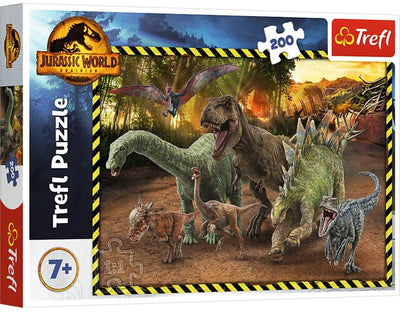 Trefl – Rätsel – 200 – Dinosaurier aus der universellen Jurassic World Jurassic Park