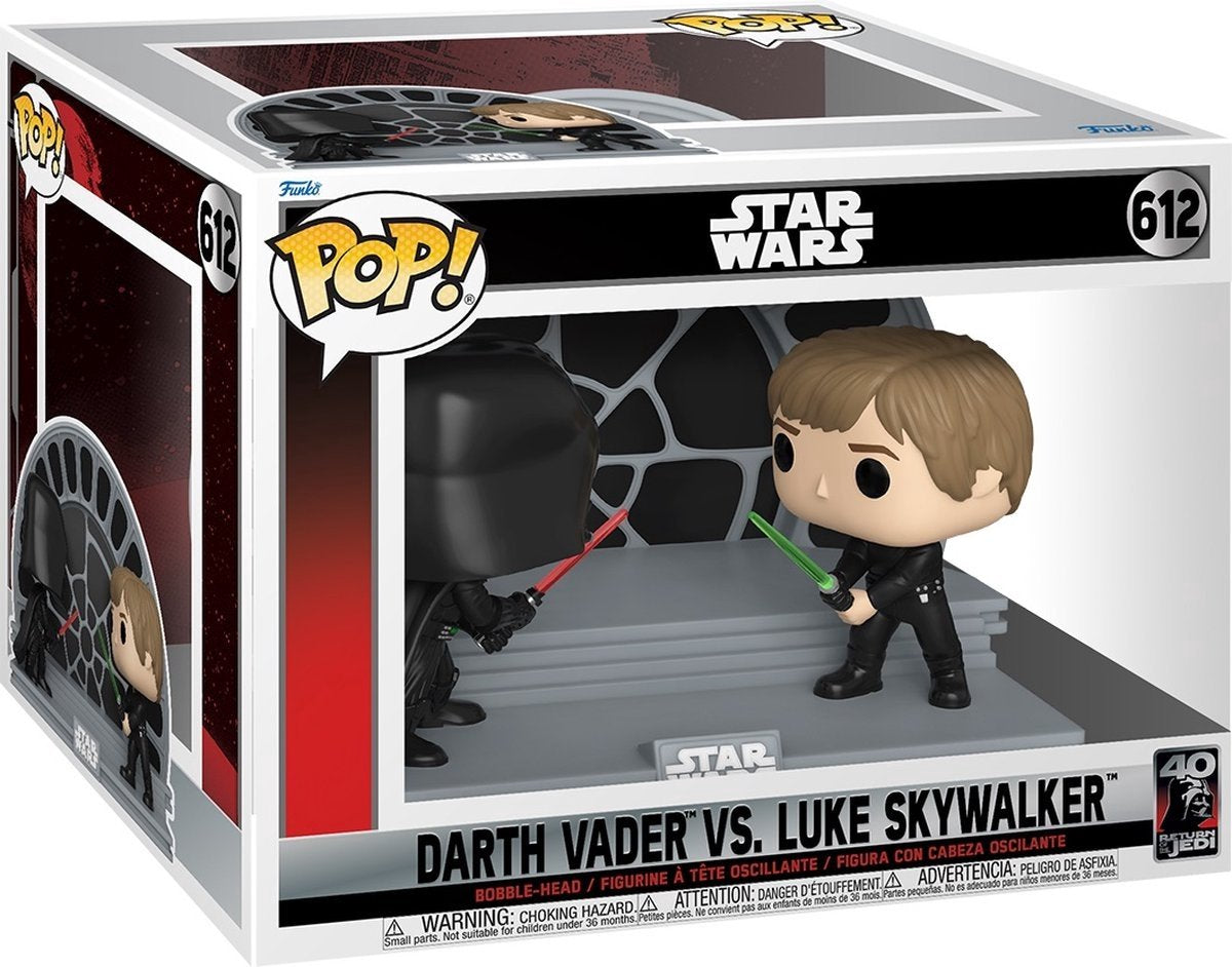 Funko Pop Moment: Star Wars – Darth Vader vs. Luke Skywalker Puppe #612