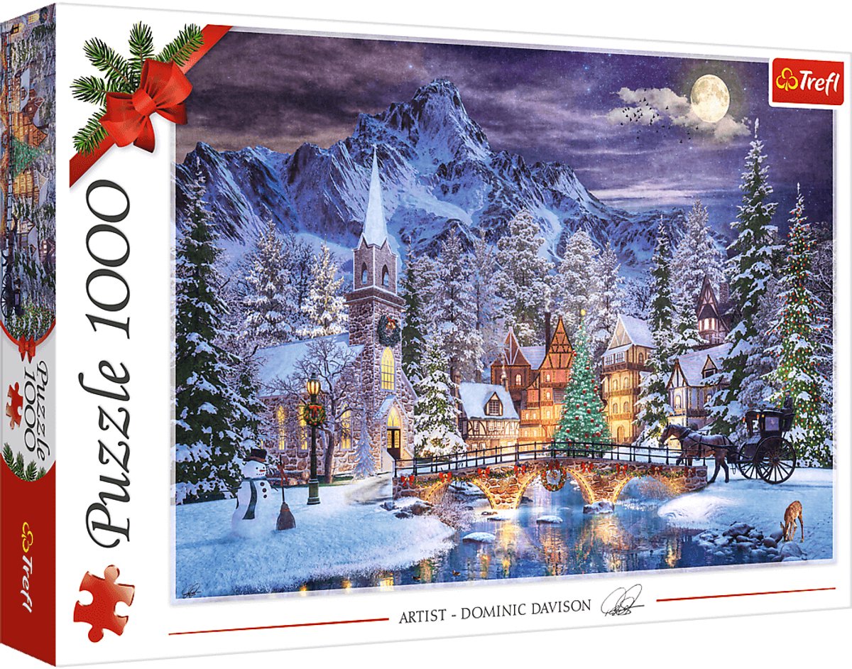 Trefl Puzzle 1000 Teile - Weihnachtsatmosphäre Puzzle Winter.
