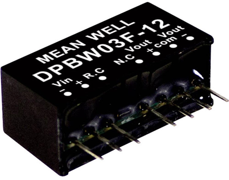 Mean Well dpbw03g-12 DC-DC-Wandlermodul 125 mA 3 W Anzahl der Ausgänge: 2 x Inhalt 1 Stück(e)