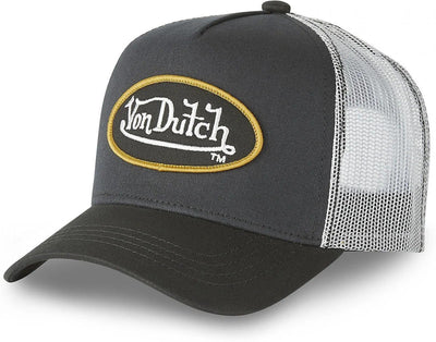Von Dutch – Snapback Trucker Cap cla6 | Einheitsgröße | verstellbar | Schnappverschluss - schwarzgrau