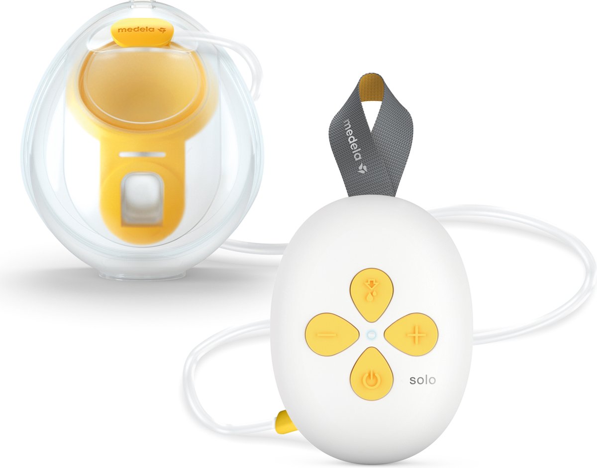 Medela Solo-Freisprech-Milchpumpe – einzelne elektrische Freisprech-Milchpumpe – tragbar – mit wiederaufladbarem Akku