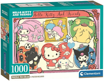 Clementoni-Puzzle „Hallo Kätzchen und Freunde“ – 1000 Teile.