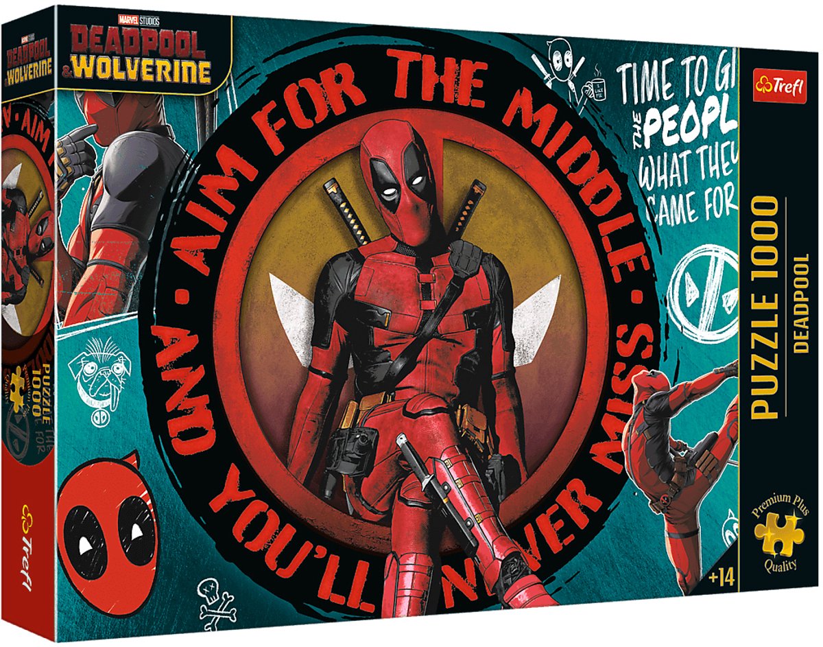 Trefl Puzzle Deadpool Marvel 1000 Teile Premium Plus Qualität.