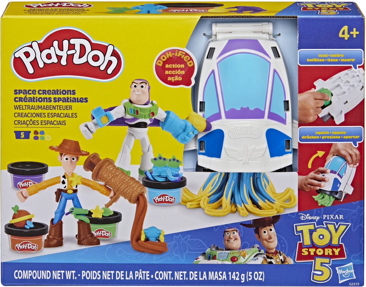 Play-Doh Toy Story 5 Ton-Set – 5 Tontöpfe