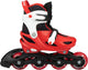 Nijdam Inline-Skates - verstellbar - Kinder - Red Racer - Rot - Größe 29-32